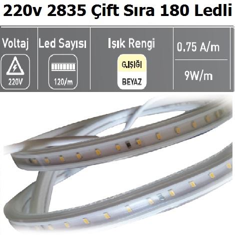 220v Tek ipli 120 Ledli D Mekan erit Led