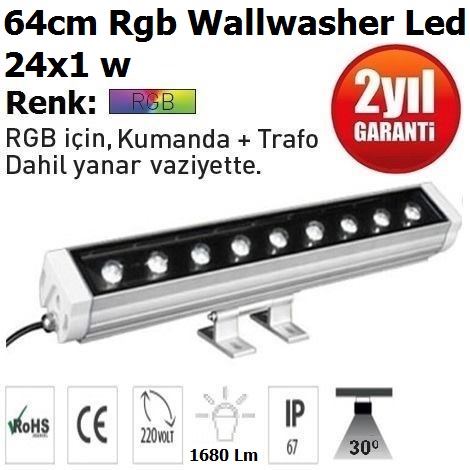 64 cm 24w Rgb Wallwasher Led