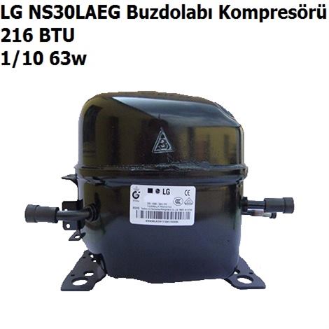 Lg NS30LAEG 216 BTU Buzdolab Motoru Kompresr