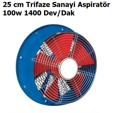 25 cm Trifaze Sanayi Aspiratr