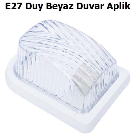 E27 Duy Beyaz Duvar Aplik