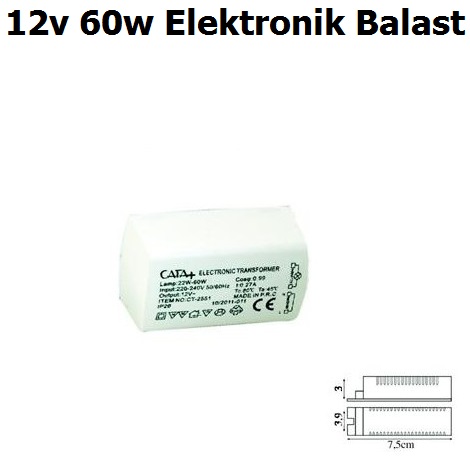 12v 60w Elektronik Balast