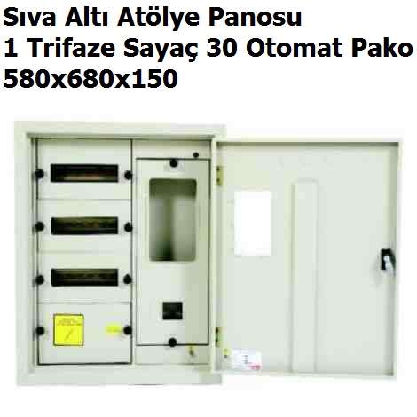 Sva Alt 1 Trifaze Saya 30 Otomat antiye Panosu