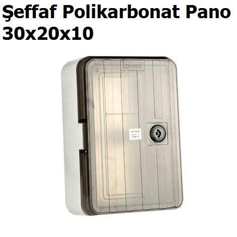 30x20x10 effaf Kapakl Polikarbonat Pano