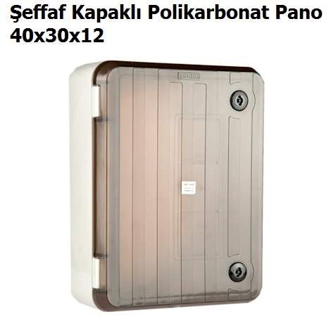 40x30x12 effaf Kapakl Polikarbonat Pano