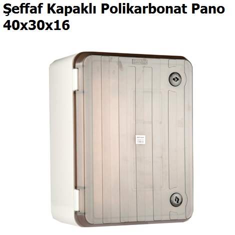 40x30x16 effaf Kapakl Polikarbonat Pano