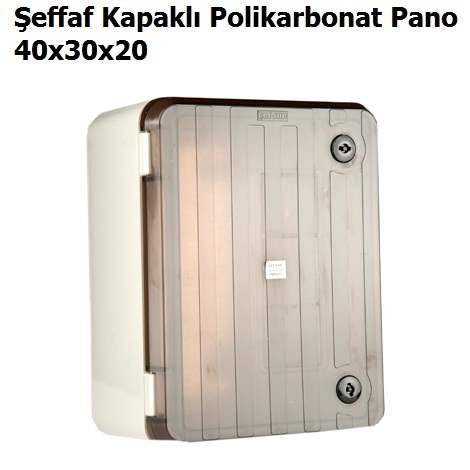 40x30x20 effaf Kapakl Polikarbonat Pano