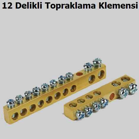 12 Delikli Topraklama Klemensi