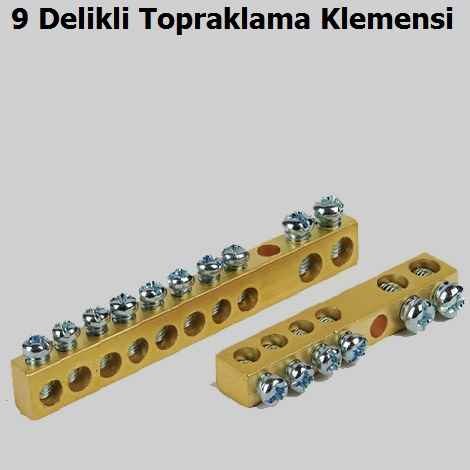 9 Delikli Topraklama Klemensi