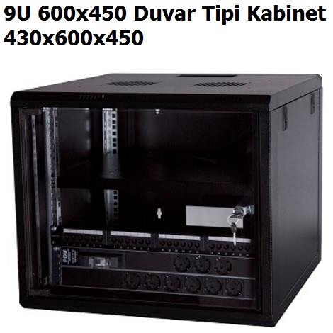 9U 600x450 Duvar Tipi Kabinet