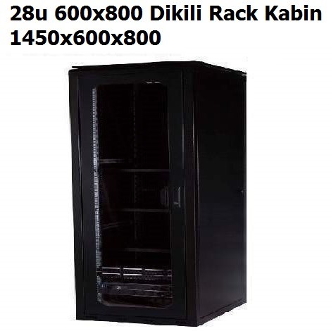 28u 600x800 Dikili Rack Kabin