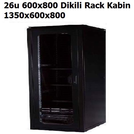 26u 600x800 Dikili Rack Kabin