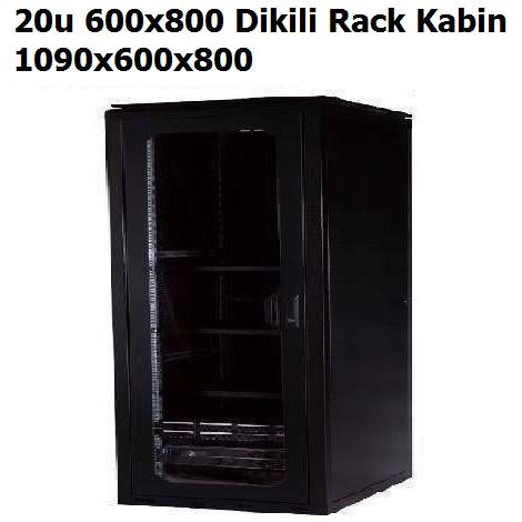 20u 600x800 Dikili Rack Kabin