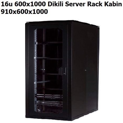16u 600x1000 Dikili Server Rack Kabin
