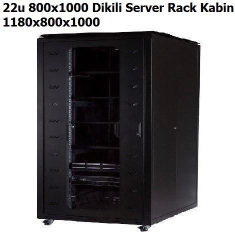 22u 800x1000 Dikili Server Rack Kabin