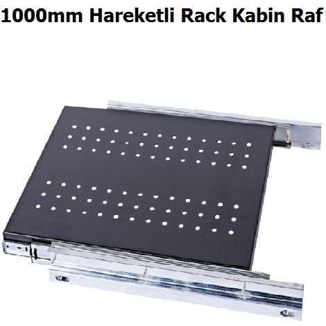 1000 mm Hareketli Rack Kabinet Raf