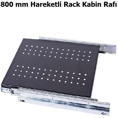 800 mm Hareketli Rack Kabinet Raf