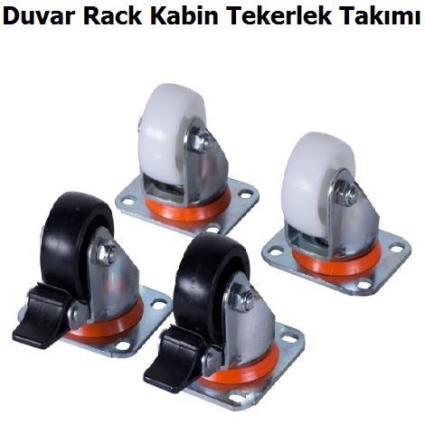 Duvar Tipi Rack Kabinet Tekerlek Takm