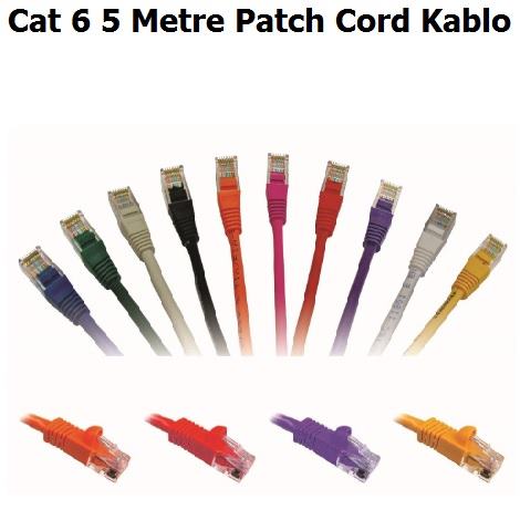 Cat 6 5 Metre Patch Cord Kablo