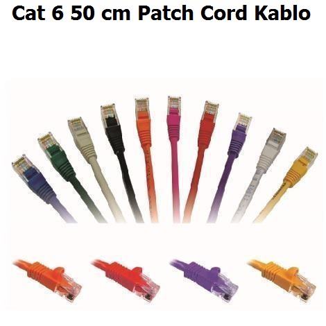 Cat 6 50 cm Patch Cord Kablo