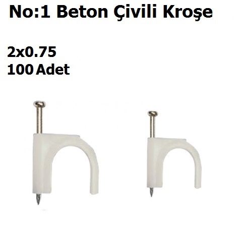 No:1 2x0.75 Beton ivili Kroe