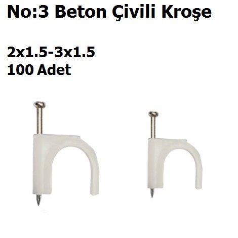 No:3 2x1.5-3x1.5 Beton ivili Kroe