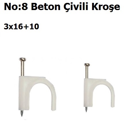 No:8 3x16+10 Beton ivili Kroe