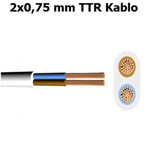 2x0,75 mm TTR Kablo