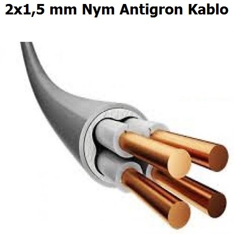 2x1,5 mm Nym Antigron Kablo