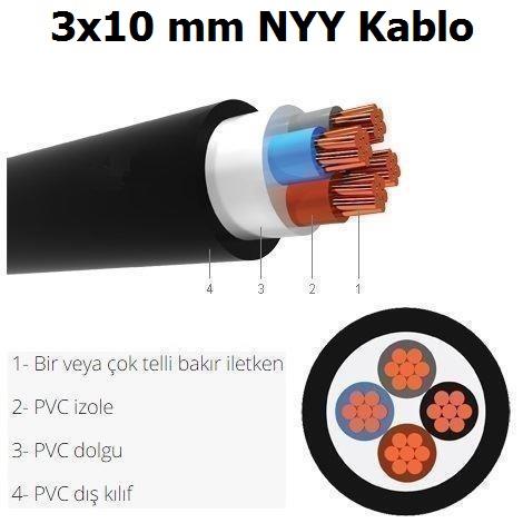 3x10 mm NYY Kablo