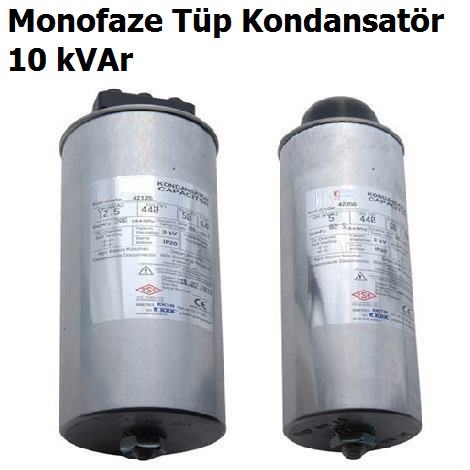10 kVAr Monofaze Tp Kondansatr