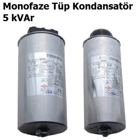 5 kVAr Monofaze Tp Kondansatr