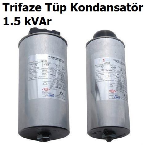 1.5 kVAr Trifaze Tp Kondansatr