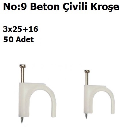 No:9 3x25+16 Beton ivili Kroe