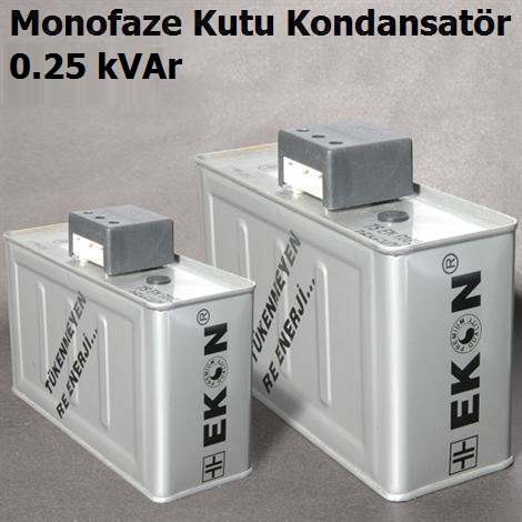 0.25 kVAr Monofaze Kutu Kondansatr