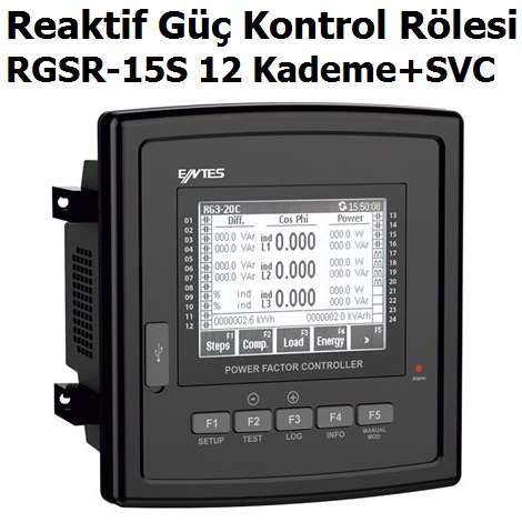 RGSR-15S 12 Kademe+SVC Reaktif G Kontrol Rlesi