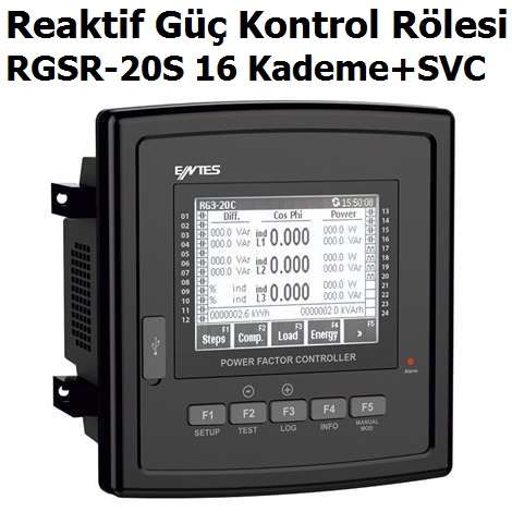 RGSR-20S 16 Kademe+SVC Reaktif G Kontrol Rlesi