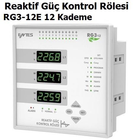 RG3-12E 12 Kademe Reaktif G Kontrol Rlesi