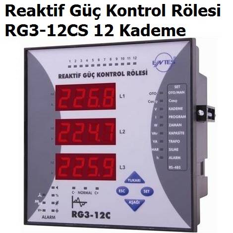 RG3-12CS 12 Kademe Reaktif G Kontrol Rlesi