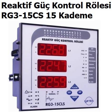 RG3-15CS 15 Kademe Reaktif G Kontrol Rlesi