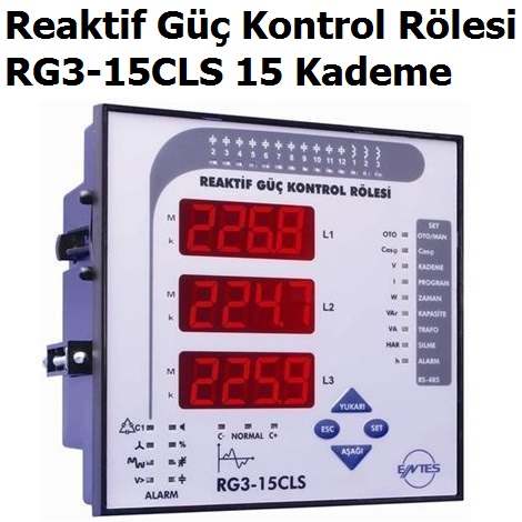 RG3-15CLS 15 Kademe Reaktif G Kontrol Rlesi