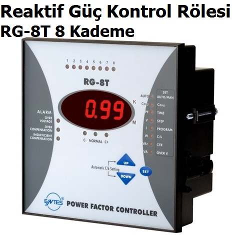 RG-8T 8 Kademe Reaktif G Kontrol Rlesi