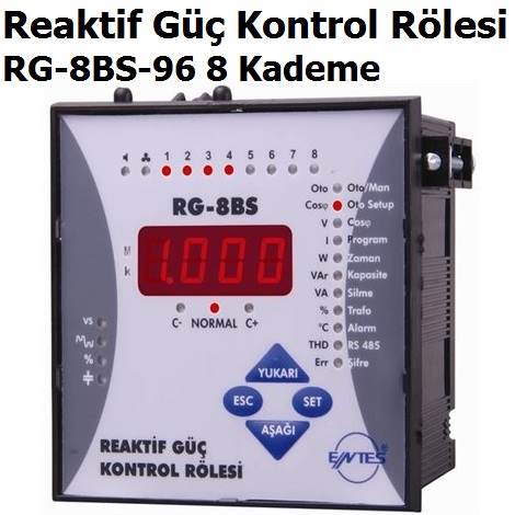 RG-8BS-96 8 Kademe Reaktif G Kontrol Rlesi