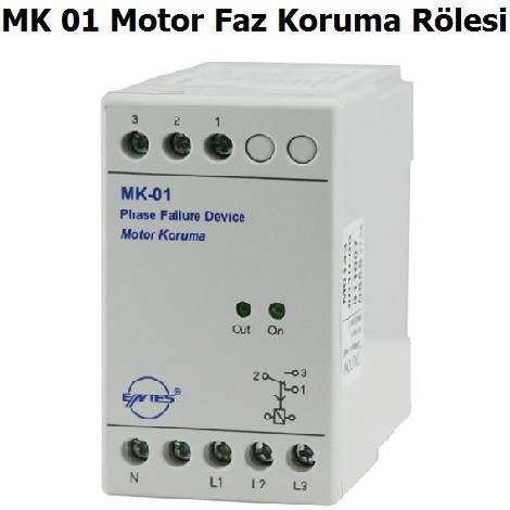 Entes MK 01 Motor Faz Koruma Rlesi