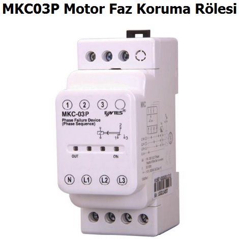 Entes MKC 03P Motor Faz Koruma Rlesi