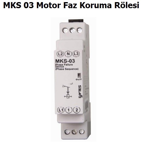 Entes MKS 03 Motor Faz Koruma Rlesi