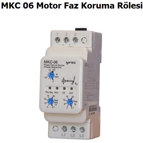 Entes MKC 06 Motor Faz Koruma Rlesi