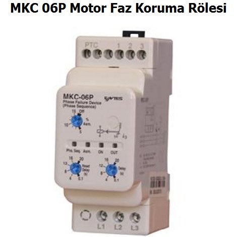 Entes MKC 06P Motor Faz Koruma Rlesi