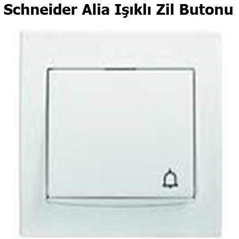 Schneider Alia Krem Ikl Zil Butonu