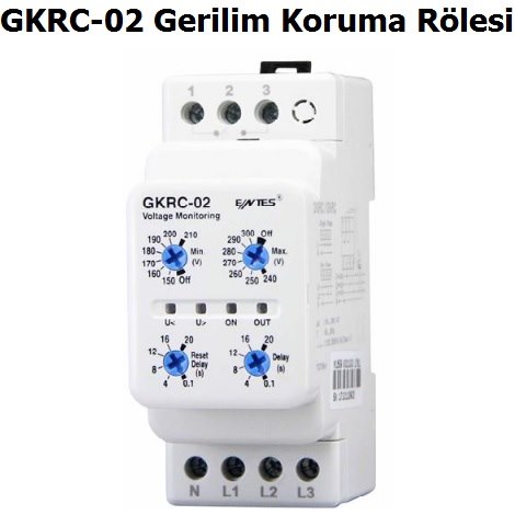 Entes GKRC-02 Gerilim Koruma Rlesi